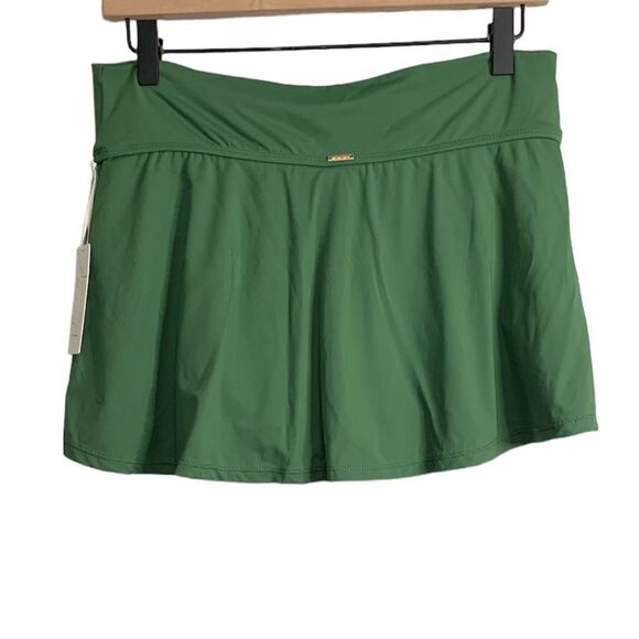 NWT Anne Cole Soft Band Skirted Swim Bottom in Moss green. Size X-LARGE - Picture 6 of 9